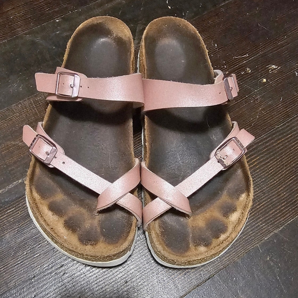 Birkenstock Women's Mayari Icy Metallic Old Rose 37